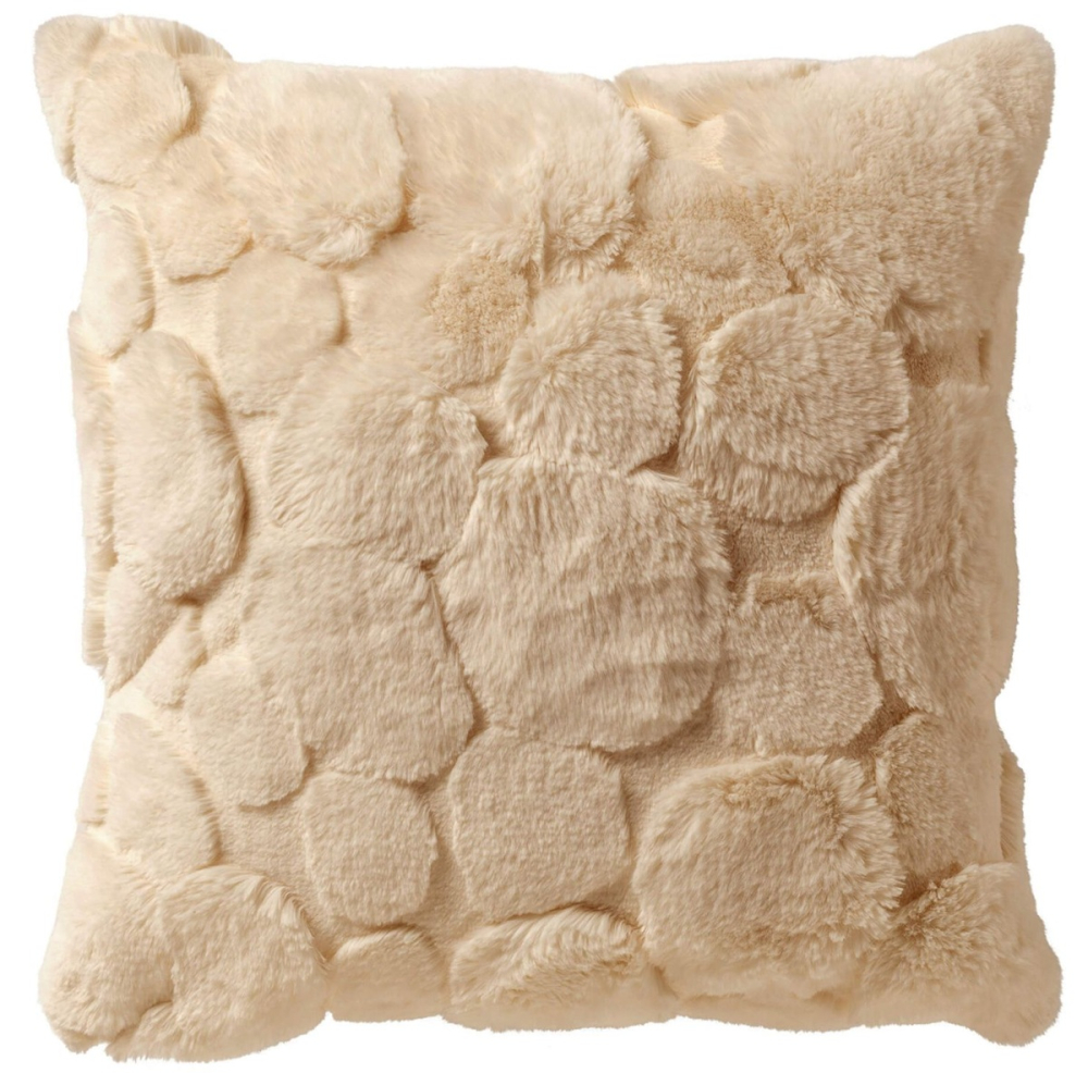 Dutch Decor Kissenhülle 'Pom' 45 x 45 cm Summer Sand - Beige